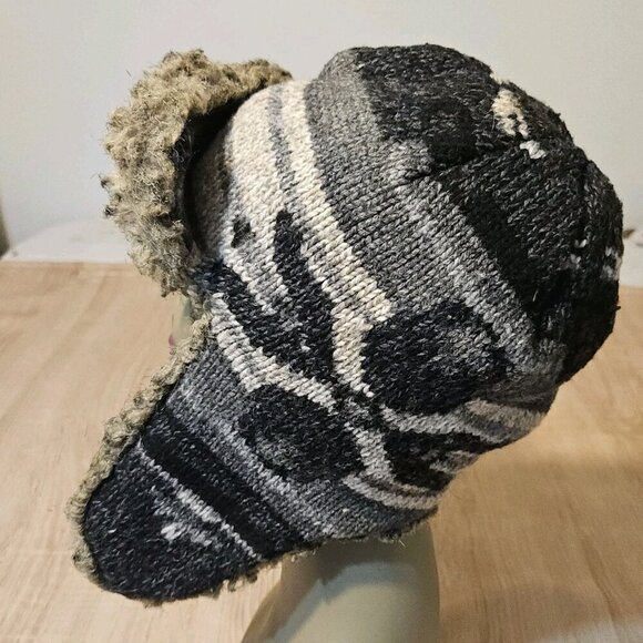 American Eagle Outfitters Trapper Hat Faux Fur Wool Blend Nordic One Size Adult - Picture 2 of 9